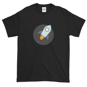 Black Short Sleeve T-Shirt With Stellar Rocket Logo