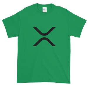Green Short Sleeve XRP T Shirt With Black XRP Logo