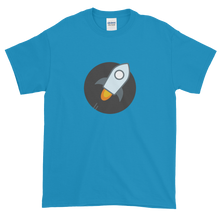 Load image into Gallery viewer, Sapphire Blue Short Sleeve T-Shirt With Stellar Rocket Logo
