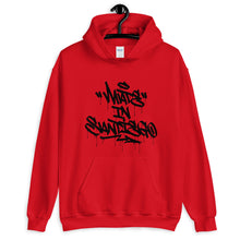 Load image into Gallery viewer, Red Hoodie With Made in San Diego On Front in Graffiti