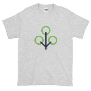 Ash Short Sleeve T-Shirt With Green and Grey Zcash Sapling Logo