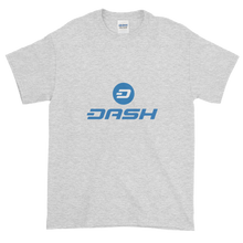 Load image into Gallery viewer, Ash Short Sleeve T-Shirt With Blue and White Dash Logo