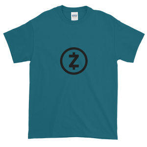 Blue Short Sleeve T Shirt With Black Z-Cash Logo