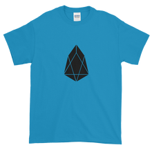 Load image into Gallery viewer, Sapphire Blue Short Sleeve T-Shirt With Black EOS Logo