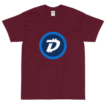 Load image into Gallery viewer, Maroon Short Sleeve T-Shirt With White and Blue DigiByte Logo
