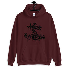 Load image into Gallery viewer, Maroon Hoodie With Made in San Diego On Front in Graffiti