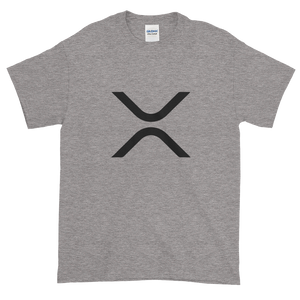 Grey Short Sleeve XRP T Shirt With Black XRP Logo