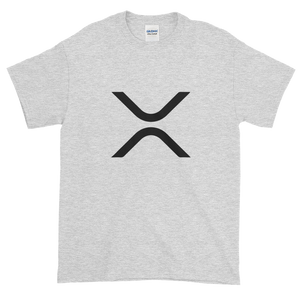Ash Short Sleeve XRP T Shirt With Black XRP Logo