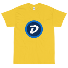 Load image into Gallery viewer, Yellow Short Sleeve T-Shirt With White and Blue DigiByte Logo
