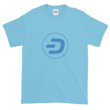 Load image into Gallery viewer, Baby Blue Short Sleeve T-Shirt With Blue Dash Logo