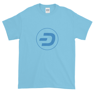 Baby Blue Short Sleeve T-Shirt With Blue Dash Logo