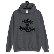 Load image into Gallery viewer, Dark Grey Hoodie With Made in San Diego On Front in Graffiti