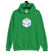 Load image into Gallery viewer, Green Hoodie with Chainlink Box Logo in White and Blue on the front