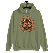 Load image into Gallery viewer, Military Green Hoodie with Charlz Token logo from Graffiti Consortium