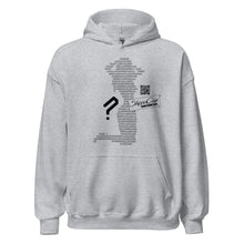 Load image into Gallery viewer, Sport Grey Stripper Coin Hoodie with silhouette of a stripper outlined in binary code on the front of the hoodie