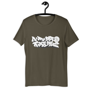 Army Short Sleeve T-Shirt With Krypto Threadz Design in Graffiti