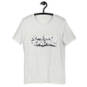 Ash Short Sleeve T-Shirt With Krypto Threadz Design in Graffiti