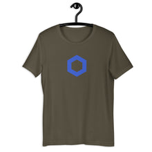 Load image into Gallery viewer, Army Short Sleeve Chainlink T-Shirt With Blue Chainlink Logo on Front
