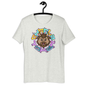 Ash Short Sleeve T-Shirt with Charlz Token design by Graffiti Consortium