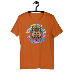 Autumn Short Sleeve T-Shirt with Charlz Token design by Graffiti Consortium