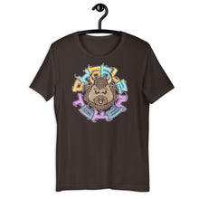 Load image into Gallery viewer, Brown Short Sleeve T-Shirt with Charlz Token design by Graffiti Consortium