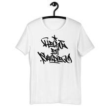 Load image into Gallery viewer, White Short Sleeve T-Shirt With Hecho EN San Diego Written On The Front In Graffiti